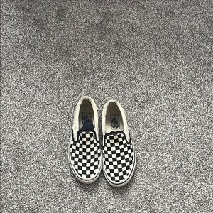 Vans Kids Black and White Checkered Sneakers